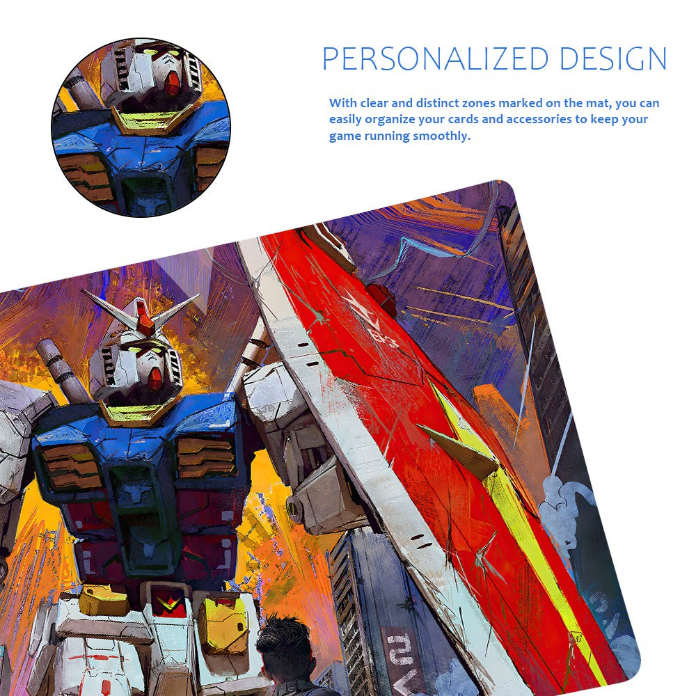 GCG Playmat Suitable for Gundam , includes Storage Bag, 24 x 14 inches 1196785