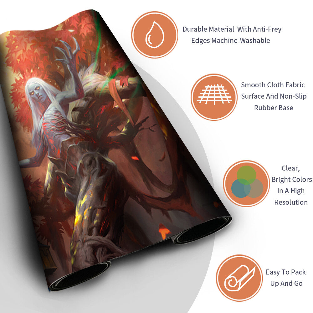 WRENN AND SEVEN -Board Game MTG Playmat Mouse Pad Playmat of MTG CCG TCG Stitched Edge