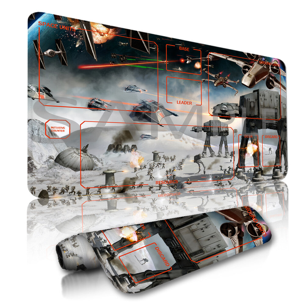 Star Wars Unlimited Playmat Stitched Edge Free Storage Bag Size 24X14IN Protective Mat star19