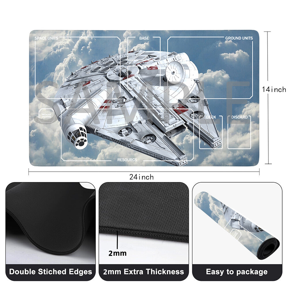 Star Wars Unlimited Playmat Stitched Edge Free Storage Bag Size 24X14IN Protective Mat star5