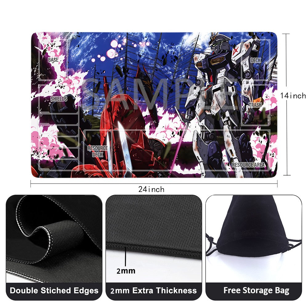 GCG Playmat Suitable for Gundam, includes Storage Bag, 24 x 14 inches (198274)