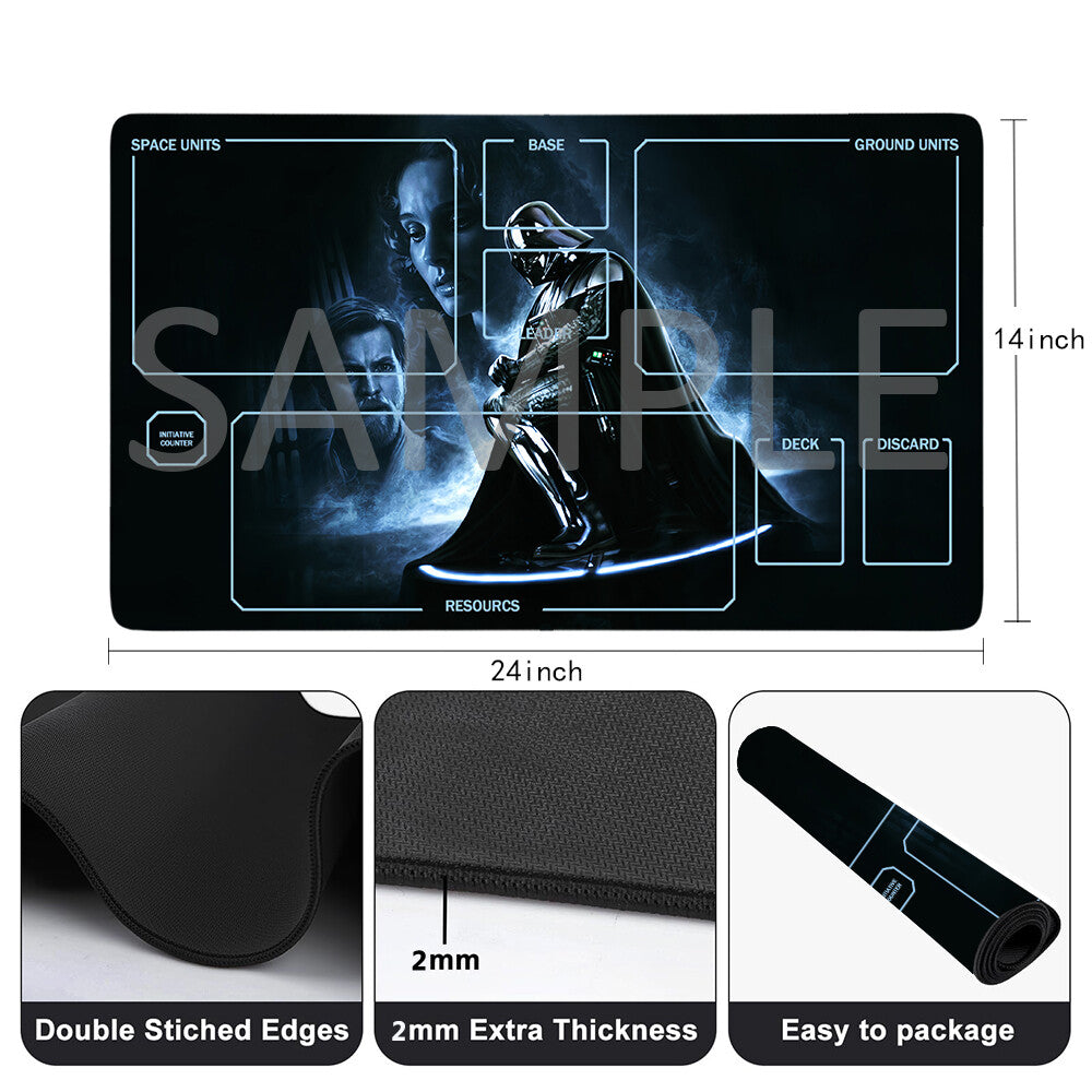 Star Wars Unlimited Playmat Stitched Edge Free Storage Bag Size 24X14IN Protective Mat star6