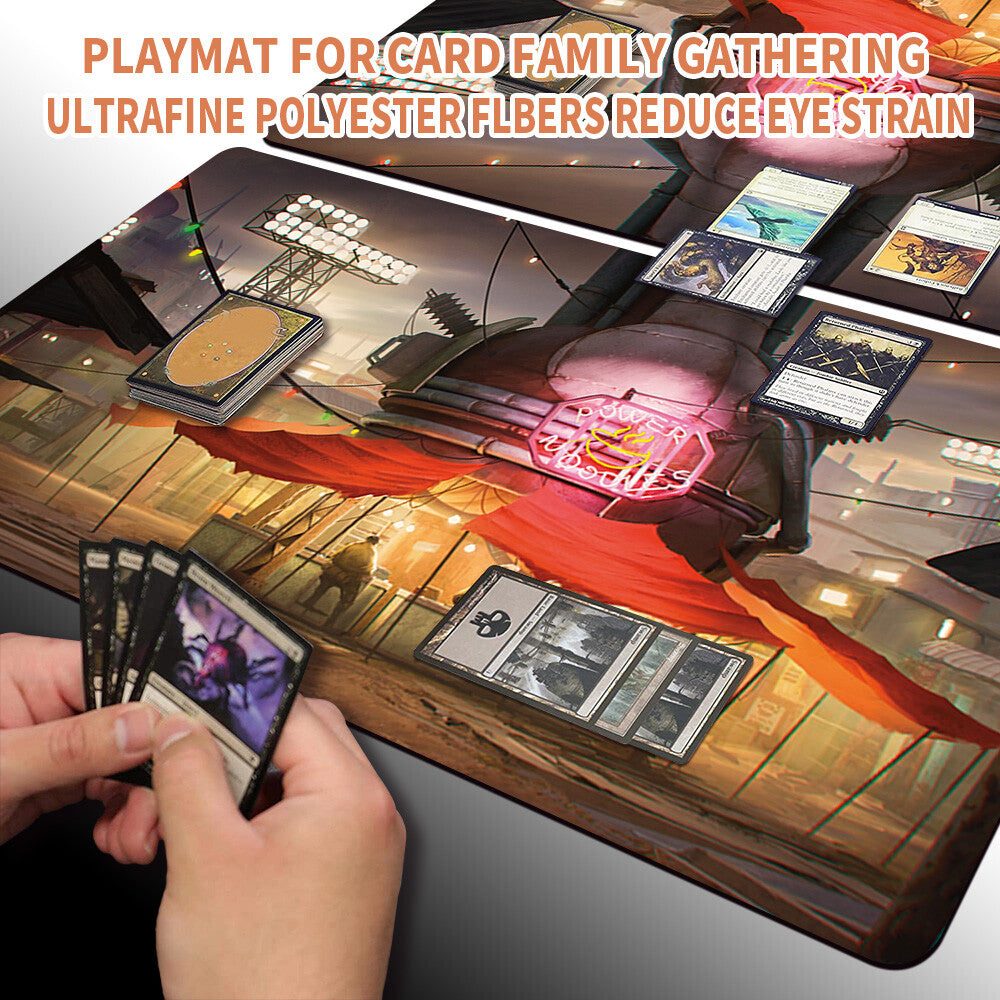 DIAMOND CITY - Magic The Gathering MTG Playmat TCG CCG MTG Playmat Stitched Edge