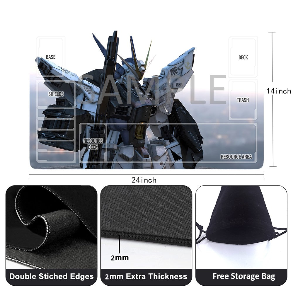 GCG Playmat Suitable for Gundam,includes Storage Bag, 24 x 14 inches (GD5101411)