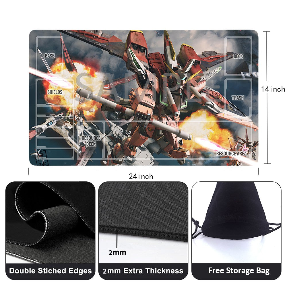 GCG Playmat Suitable for Gundam, includes Storage Bag, 24 x 14 inches (75960)