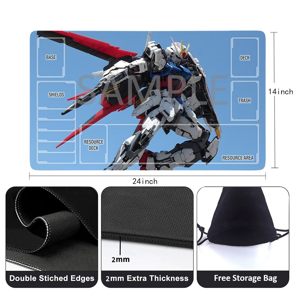 GCG Playmat Suitable for Gundam, includes Storage Bag,24 x 14 inches (GD5101420)