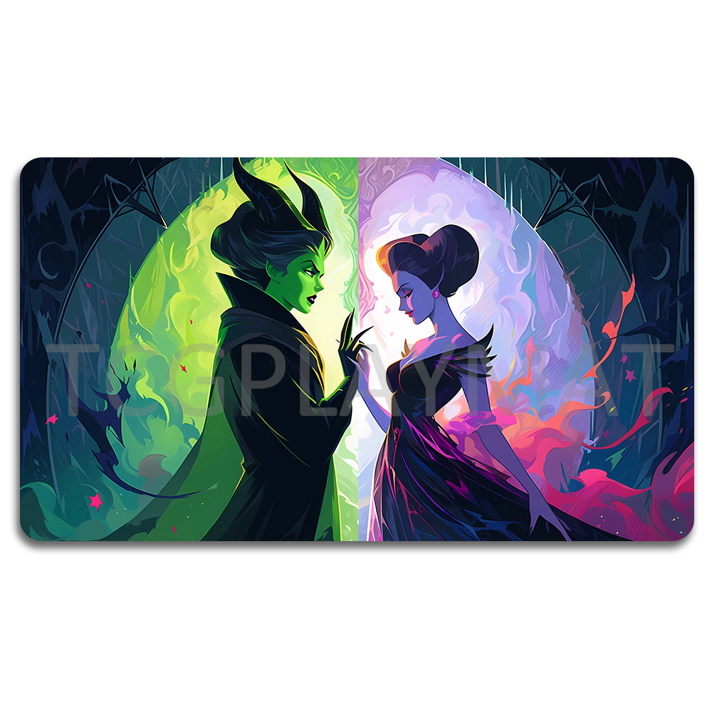 Disney Maleficent Lorcana Playmat- 23120509- Size 23.6X13.7in Play mats Compatible for TCG RPG CCG Mouse Pad Desk Mats