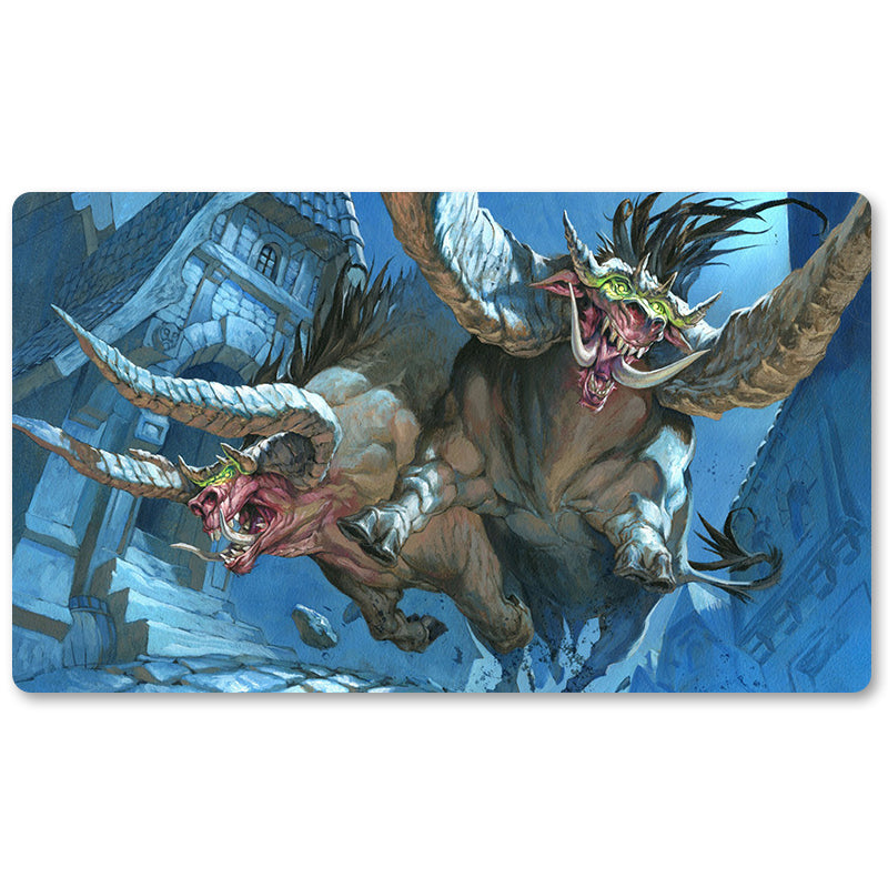 Board Game Peripheral- Tooth and Nails -MTG Playmat Size 23.6X13.7in Play mats Compatible for TCG RPG CCG Trading Card Game