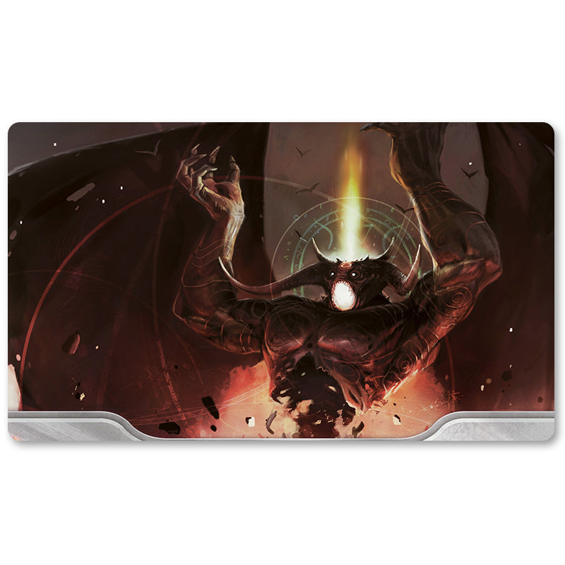 Board Game Peripheral- Lord of the Pit -MTG Playmat Size 23.6X13.7in Play mats Compatible for TCG RPG CCG Trading Card Game