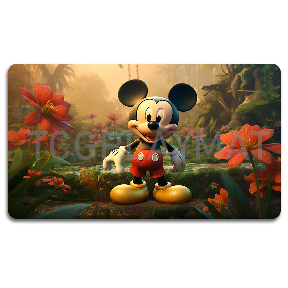 Disney Mickey Lorcana Playmat- 23112446- Size 23.6X13.7in Play mats Compatible for TCG RPG CCG Mouse Pad Desk Mats