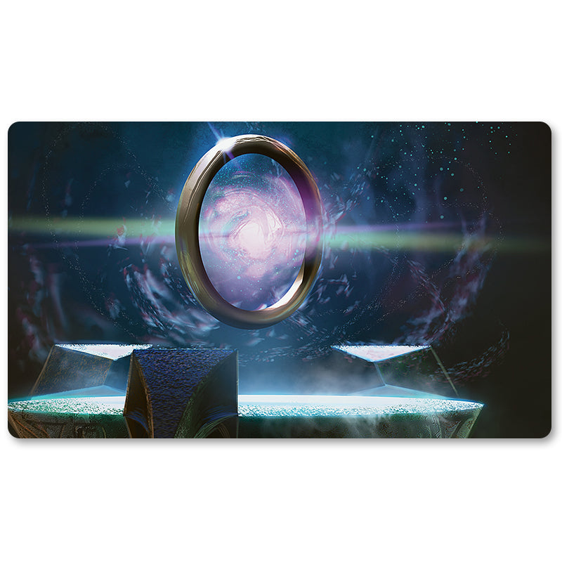 Tabulludo Ekstercentra - Sol Ring-MTG Playmat Grandeco 23.6X13.7in Ludaj matoj Kongruaj por TCG RPG CCG Komerckartludo