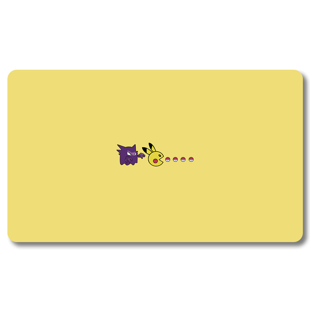Board Game gengar Pikachu Playmat- Pokemon Size 23.6X13.7in Play mats Compatible for TCG MTG RPG CCG Trading Card Game