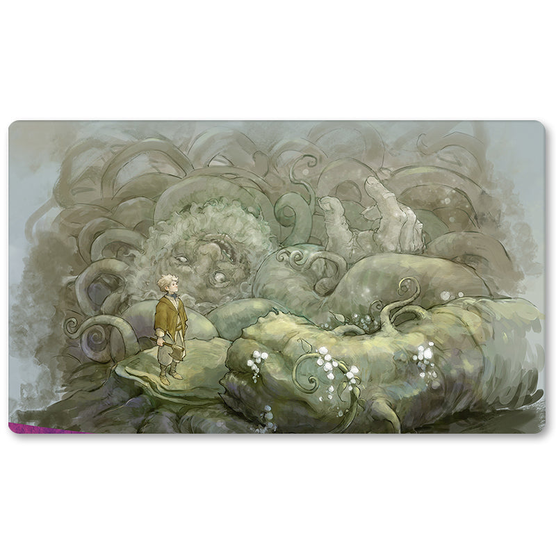 Magic The Gathering Peripheral- GIANT KILLER -MTG Playmat Size 23.6X13.7in Play mats Compatible for TCG RPG CCG Trading Card Game
