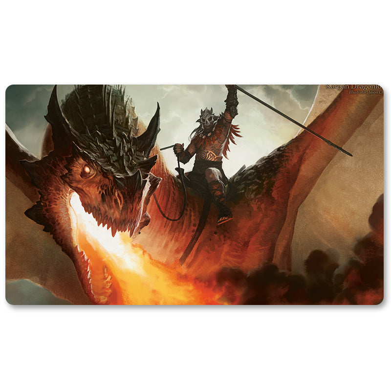 Board Game Peripheral- Kargan Dragonlord -MTG Playmat Size 23.6X13.7in Play mats Compatible for TCG RPG CCG Trading Card Game