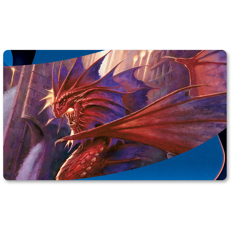 Tabulludo Ekstercentra - Niv-Mizzet La Fajromenso -MTG Playmat Grandeco 23.6X13.7in Ludaj matoj Kongrua por TCG RPG CCG Komerckartludo