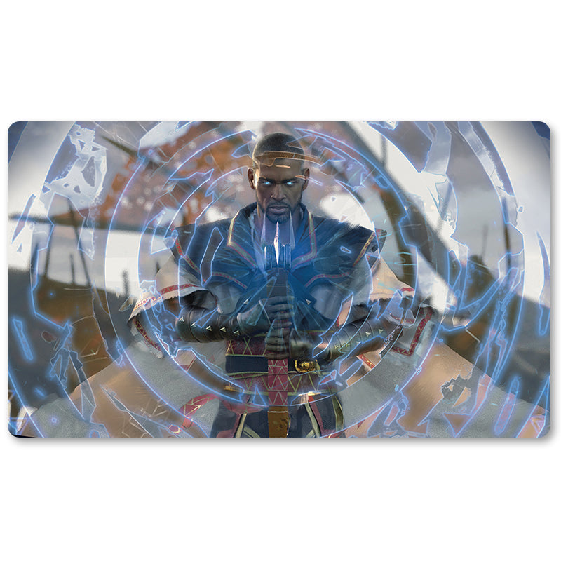 Board Game Peripheral- TEFERI, MASTER OF TIME -MTG Playmat Size 23.6X13.7in Play mats Compatible for TCG RPG CCG Trading Card Game
