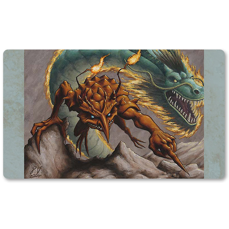 Board Game Peripheral- Kiki-Jiki, Mirror Breaker -MTG Playmat Size 23.6X13.7in Play mats Compatible for TCG RPG CCG Trading Card Game
