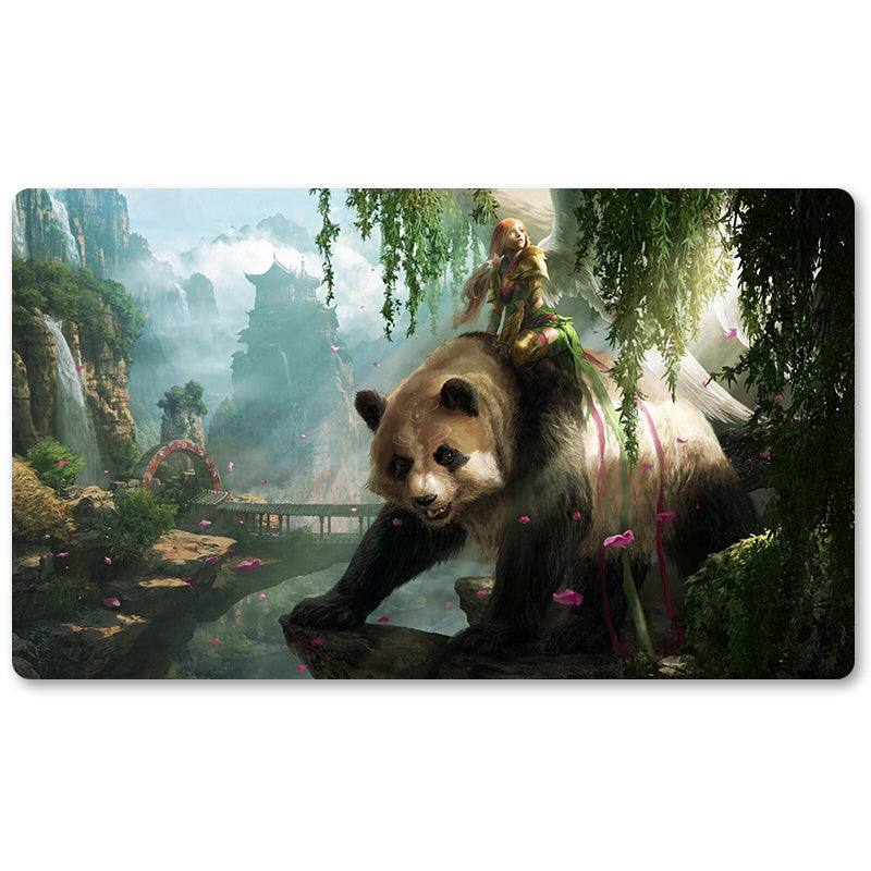 Tabulludo Ekstercentra - Ŝanhajo-GP-MTG Ludmatoj Grandeco 23.6X13.7in Ludaj matoj Kongruaj por TCG RPG CCG Komerckartludo
