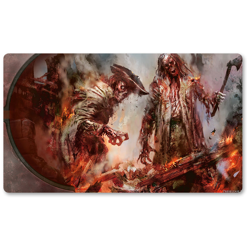 Board Game Peripheral- Moan of the Unhallow -MTG Playmat Size 23.6X13.7in Play mats Compatible for TCG RPG CCG Trading Card Game