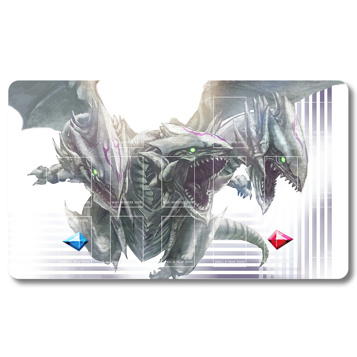Brettspiel-Peripheriegerät – 417953 – Yugioh-Spielmatte, Größe 59,9 x 34,9 cm. Spielmatten, kompatibel mit TCG, OCG, CCG, Sammelkartenspiel