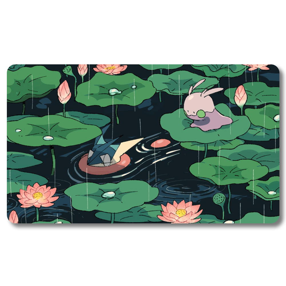 Tabulludo Ekstercentra - 6o2jo7- Pokemon Playmat Grandeco 23.6X13.7in Ludaj matoj Kongrua por TCG MTG RPG CCG Komerckartludo
