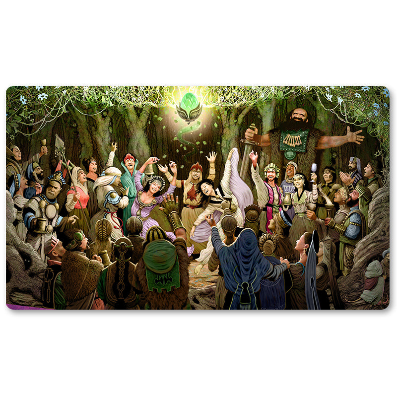Magic The Gathering Peripheral- RENEWAL -MTG Playmat Size 23.6X13.7in Play mats Compatible for TCG RPG CCG Trading Card Game