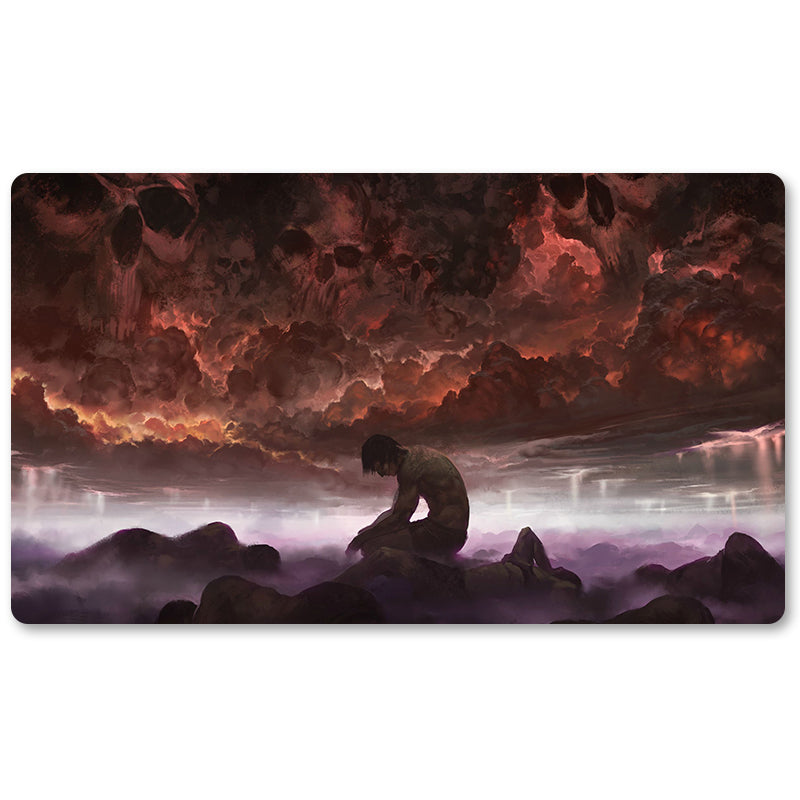 Tabulludo Ekstercentra - Drown-in-Sorrow -MTG Playmat Grandeco 23.6X13.7in Ludaj matoj Kongruaj por TCG RPG CCG Komerckartludo