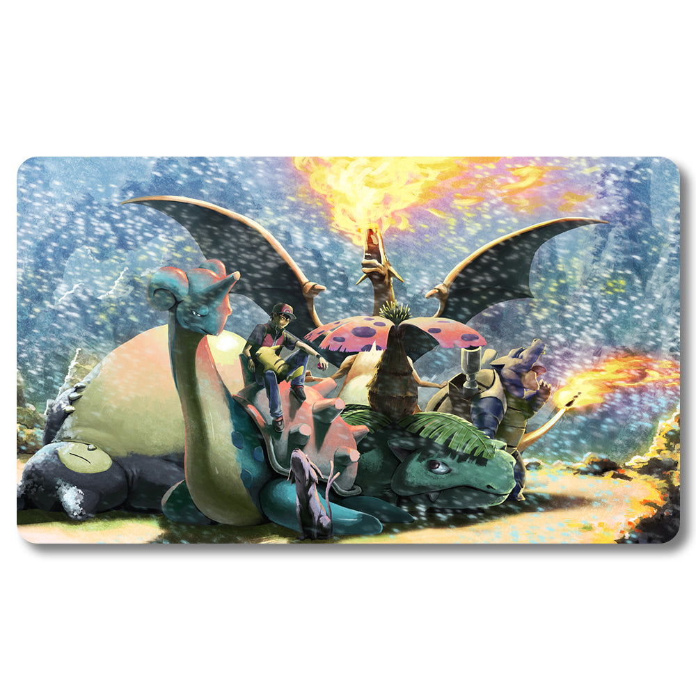 Brettspiel-Peripheriegerät – 648571 – Pokemon-Spielmatte, Größe 59,9 x 34,9 cm. Spielmatten, kompatibel mit TCG, MTG, RPG, CCG, Sammelkartenspiel