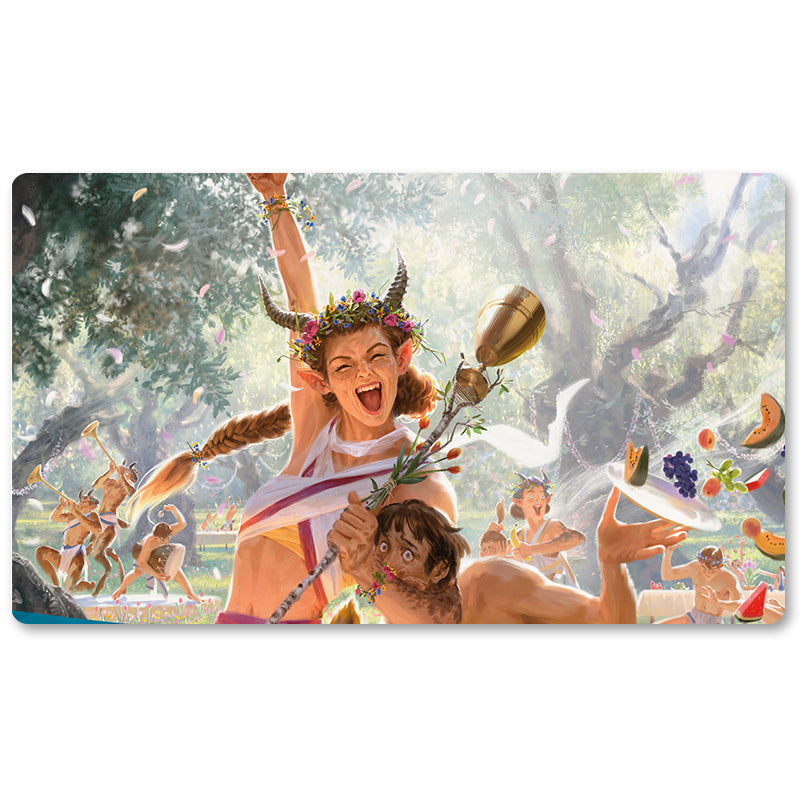 Peripheriegerät für Brettspiele – GALLIA OF THE ENDLESS DANCE – MTG-Spielmattengröße 23,6 x 13,7 Zoll. Spielmatten, kompatibel mit TCG RPG CCG Trading Card Game