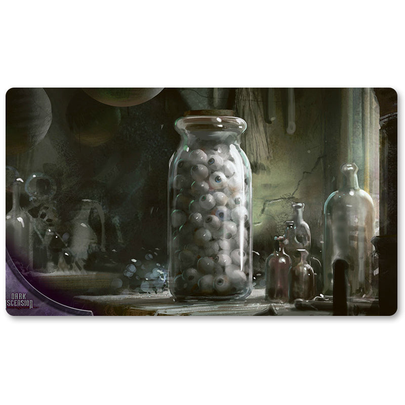 Magic The Gathering Peripheral- Jar of Eyeballs -MTG Playmat Size 23.6X13.7in Play mats Compatible for TCG RPG CCG Trading Card Game