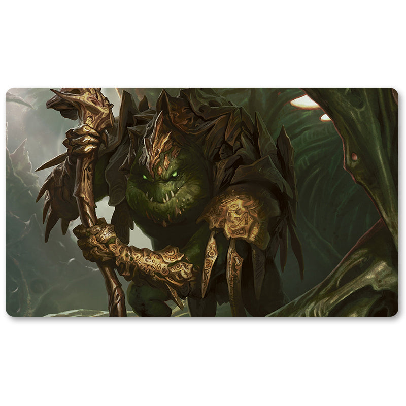 Tabulludo Ekstercentra - Thrun la Lasta Trolo -MTG Playmat Grandeco 23.6X13.7in Ludaj matoj Kongrua por TCG RPG CCG Komerckartludo