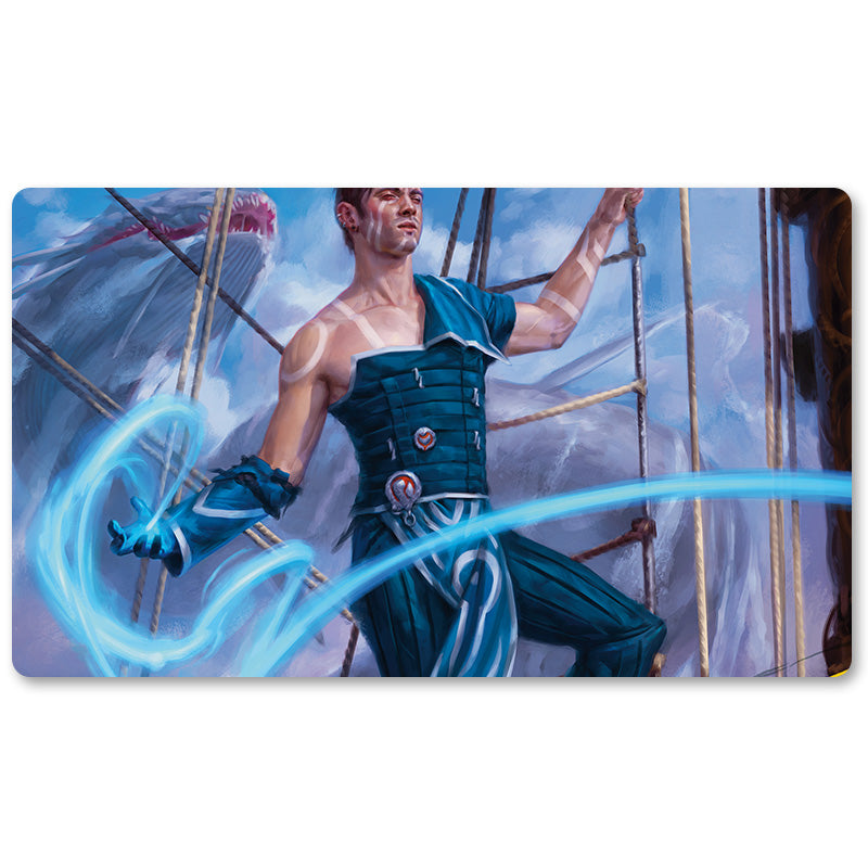 Magic The Gathering Peripheral- Jace, Cunning Castaway -MTG Playmat Size 23.6X13.7in Play mats Compatible for TCG RPG CCG Trading Card Game