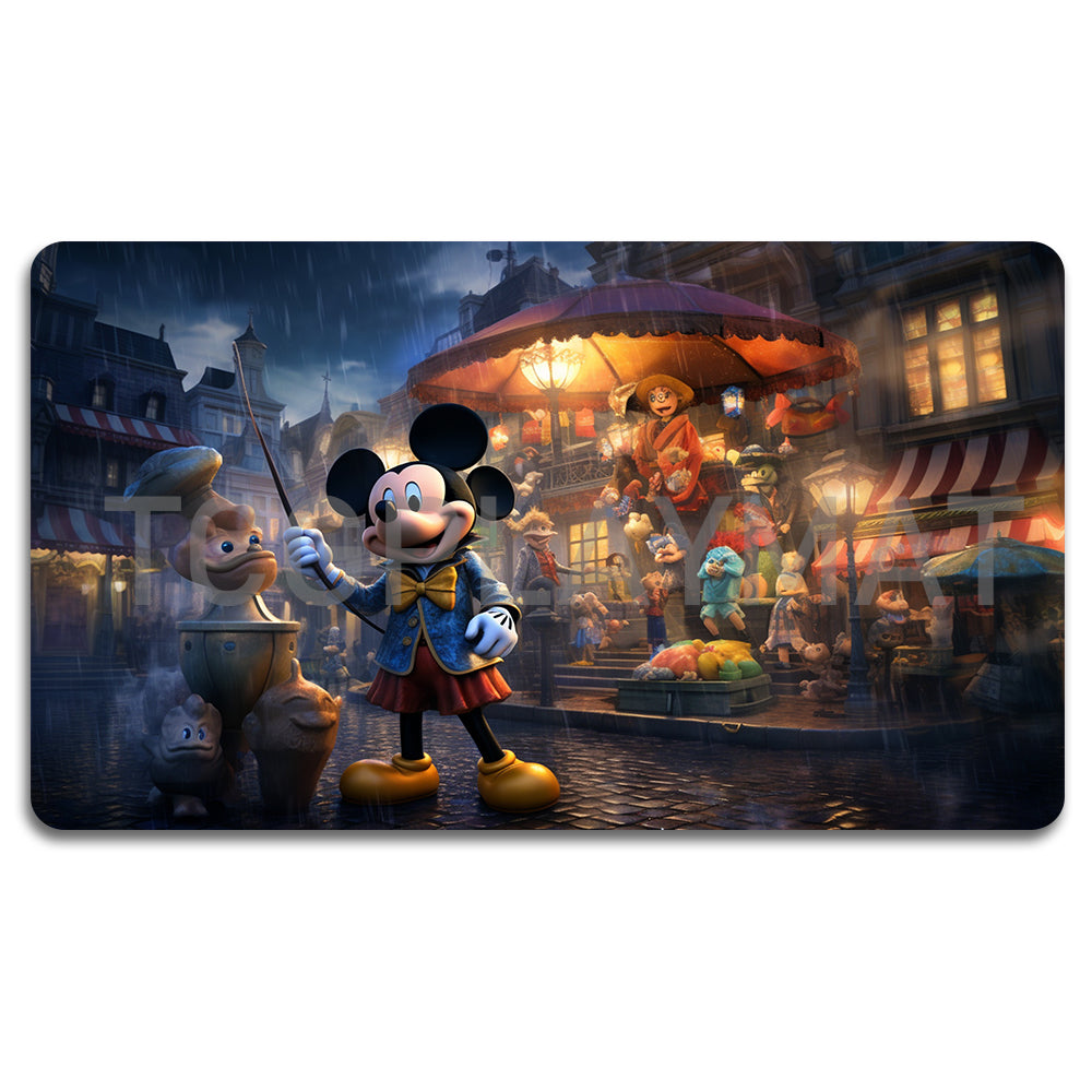 Disney Mickey Lorcana Playmat- 23112471- Size 23.6X13.7in Play mats Compatible for TCG RPG CCG Mouse Pad Desk Mats