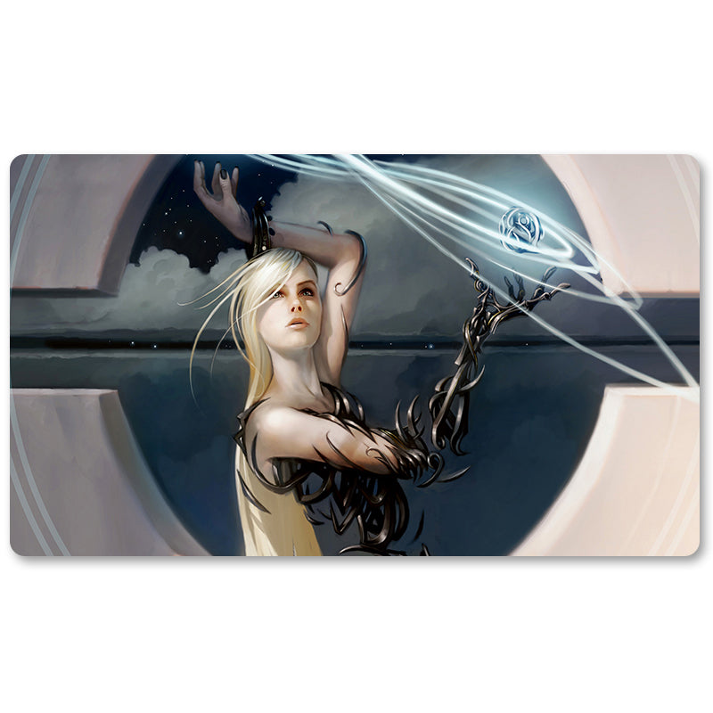 Board Game Peripheral- Master Transmuter -MTG Playmat Size 23.6X13.7in Play mats Compatible for TCG RPG CCG Trading Card Game