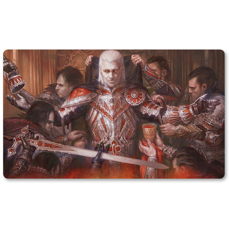 Tabulludo Ekstercentra - Arto De Volkan Baga -MTG Playmat Grandeco 23.6X13.7in Ludaj matoj Kongruaj por TCG RPG CCG Komerckartludo
