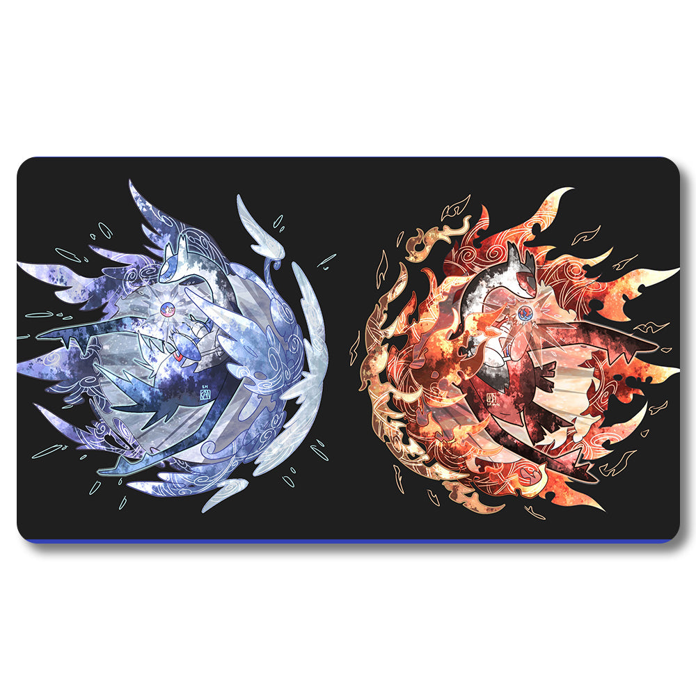Tabulludo Ekstercentra - 541201- Pokemon Playmat Grandeco 23.6X13.7in Ludaj matoj Kongrua por TCG MTG RPG CCG Komerckartludo