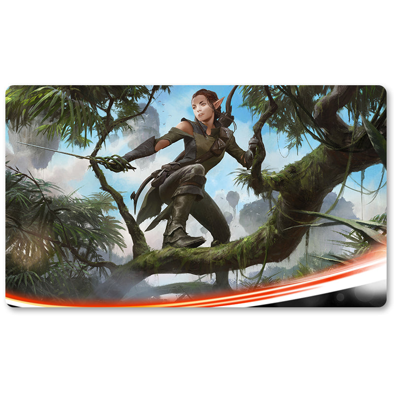 Magic The Gathering Peripheral- Nissa Vastwood Seer -MTG Playmat Size 23.6X13.7in Play mats Compatible for TCG RPG CCG Trading Card Game
