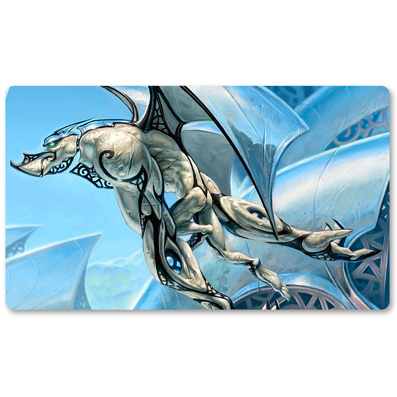 Tabulludo Ekstercentra - Turo Gargoyle -MTG Ludmato Grandeco 23.6X13.7in Ludaj matoj Kongrua por TCG RPG CCG Komerckartludo