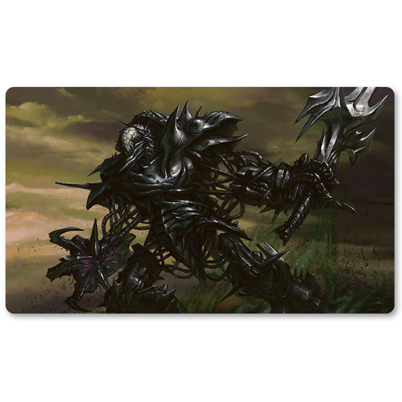 Magic The Gathering Peripheral- Phyrexian-Crusader -MTG Playmat Size 23.6X13.7in Play mats Compatible for TCG RPG CCG Trading Card Game