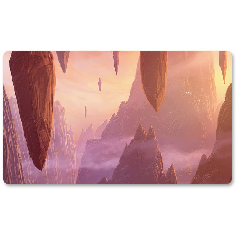 Board Game Peripheral- Mountain -MTG Playmat Size 23.6X13.7in Play mats Compatible for TCG RPG CCG Trading Card Game