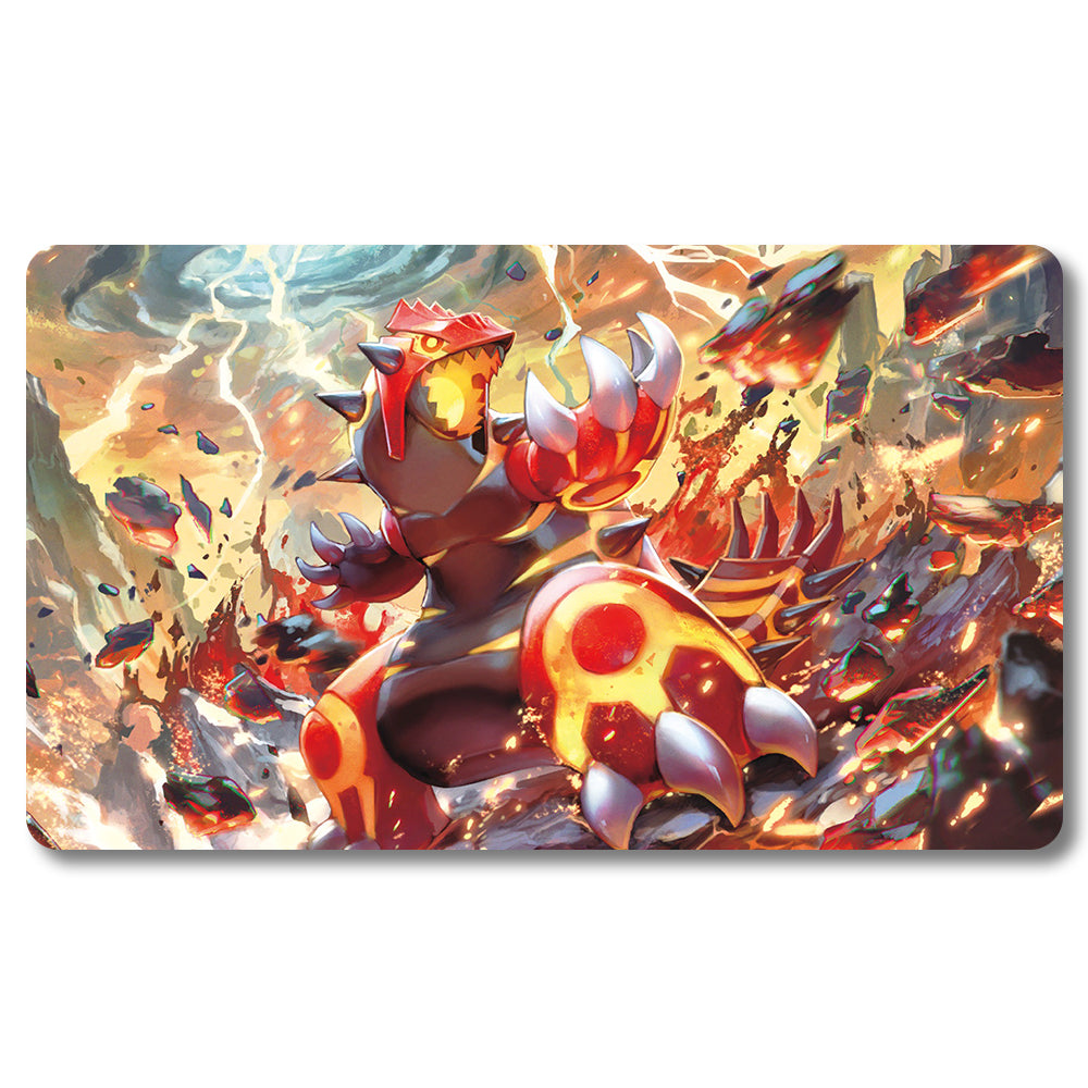 PTCG Gulado Playmat - Pokemon Size 23.6X13.7in Play mats Compatible for TCG MTG RPG CCG Trading Card Game
