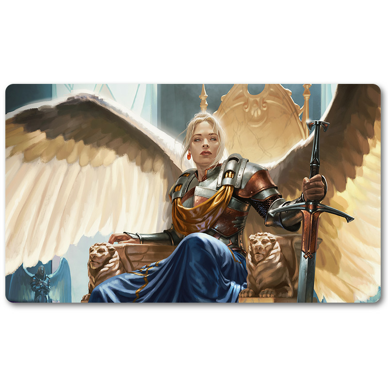 Magic The Gathering Peripheral- RADIANT, SERRA ARCHANGEL -MTG Playmat Size 23.6X13.7in Play mats Compatible for TCG RPG CCG Trading Card Game