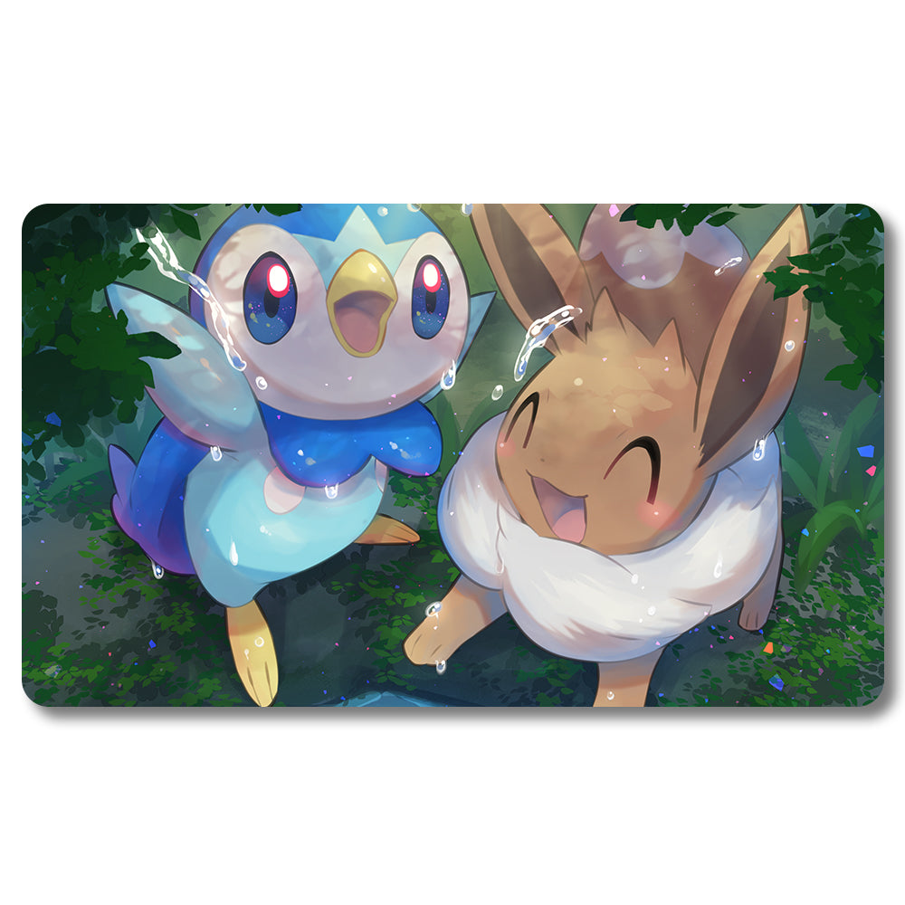 Tabulludo Ekstercentra - 1189624- Pokemon Playmat Grandeco 23.6X13.7in Ludaj matoj Kongrua por TCG MTG RPG CCG Komerca Kartludo