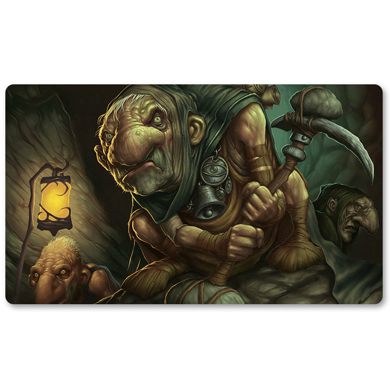 Magic The Gathering Peripheral- Duergar-Hedge-Mage -MTG Playmat Size 23.6X13.7in Play mats Compatible for TCG RPG CCG Trading Card Game
