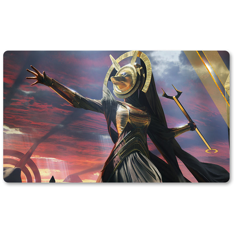 Magic The Gathering Peripheral- Hazoret The Fervent -MTG Playmat Size 23.6X13.7in Play mats Compatible for TCG RPG CCG Trading Card Game