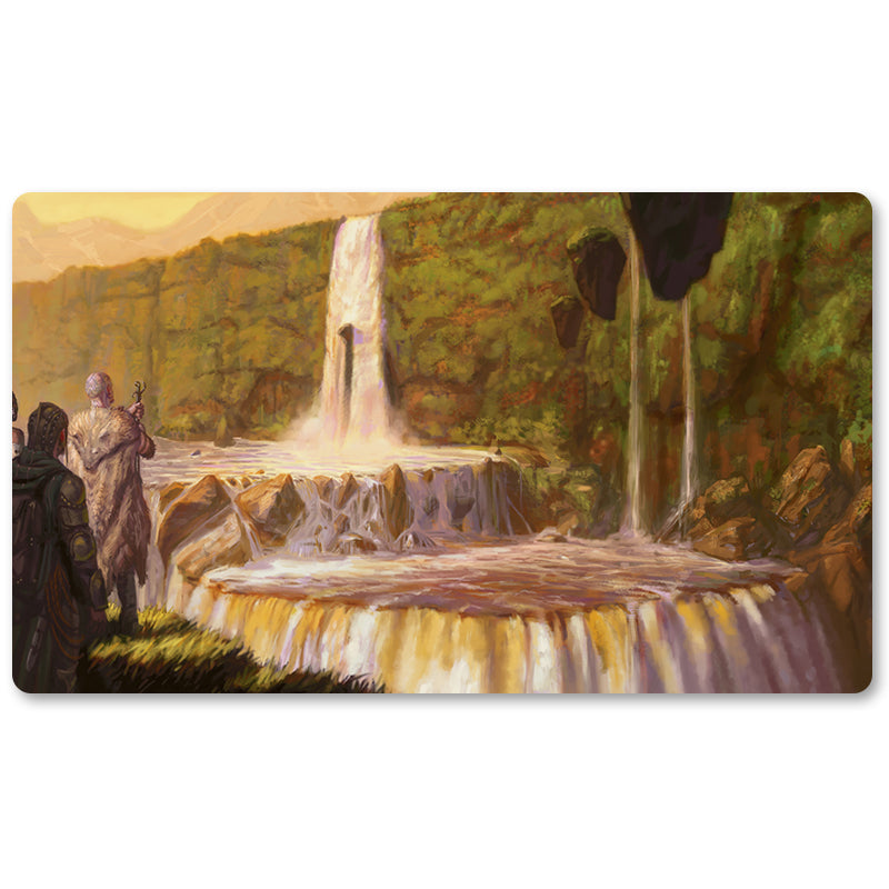 Board Game Peripheral- MAGOSI-THE-WATERVEIL -MTG Playmat Size 23.6X13.7in Play mats Compatible for TCG RPG CCG Trading Card Game