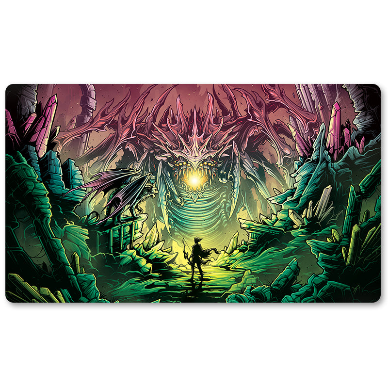 Magic The Gathering Peripheral- IKORIA TEASER ART -MTG Playmat Size 23.6X13.7in Play mats Compatible for TCG RPG CCG Trading Card Game