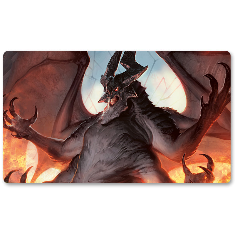 Board Game Peripheral- Malfegor -MTG Playmat Size 23.6X13.7in Play mats Compatible for TCG RPG CCG Trading Card Game