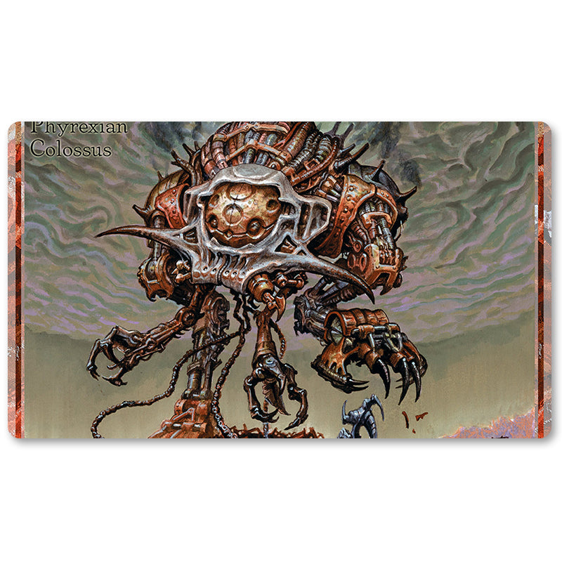 Tabulludo Ekstercentra - Phyrexian Colossus -MTG Playmat Grandeco 23.6X13.7in Ludaj matoj Kongrua por TCG RPG CCG Komerckartludo
