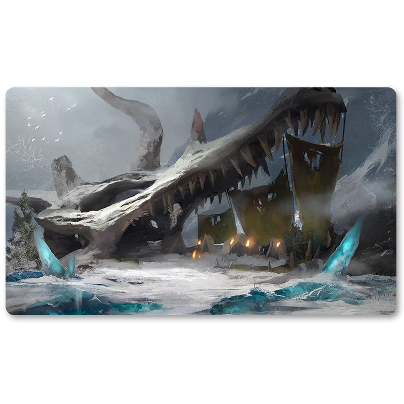 Brettspiel-Peripherie – Frontier-Bivouac – MTG-Spielmatte, Größe 59,9 x 34,9 cm. Spielmatten, kompatibel mit TCG, RPG, CCG, Sammelkartenspiel